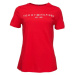 Tommy Hilfiger LOGO CREW NECK Dámske tričko, červená, veľkosť