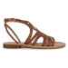 Kožené sandále Geox D SOZY S dámske, hnedá farba, D35LXA 00081 C0013