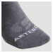 Športové ponožky RS 160 nízke 3 páry sivé