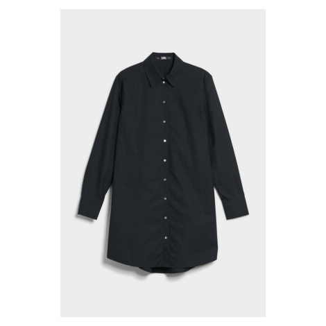 Košeľa Karl Lagerfeld Ikonik 2.0 Tunic Čierna