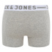 JACK & JONES Boxerky 'Sense'  svetlosivá / tmavosivá / sivá melírovaná / biela