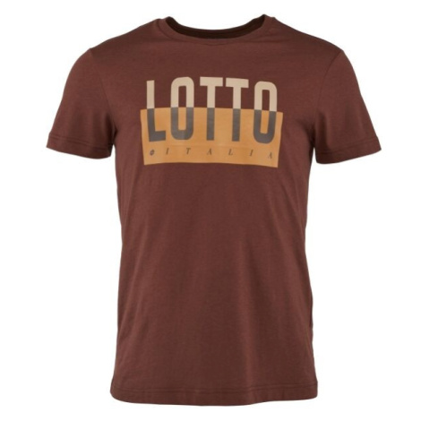 Lotto TEE ORIGINS III Pánske tričko, hnedá, veľkosť