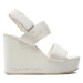 Calvin Klein Jeans Sandále Wedge Sandal Webbing In Mr YW0YW01360 Biela