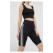 Šortky adidas Originals Adicolor Classics High-Waisted Short Tights IB7414-BLACK, dámske, čierna