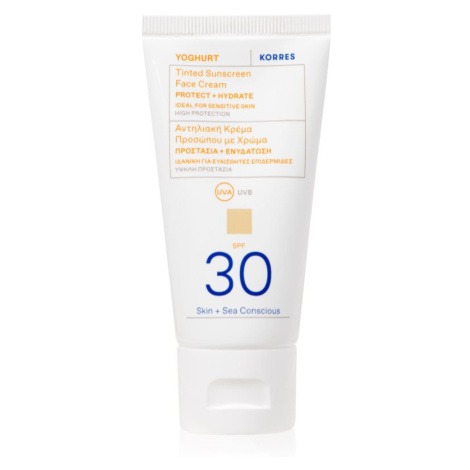 Korres Yoghurt Tinted Sunscreen tónovací ochranný krém SPF 30