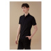 DEFACTO Slim Fit Polo Neck Basic Short Sleeve Cotton T-Shirt