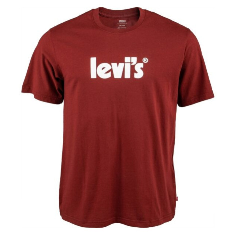 Levi's&reg; SS RELAXED FIT TEE Pánske tričko, vínová, veľkosť