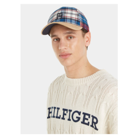 Tommy Hilfiger Šiltovka Th Monogram Tartan Cap AM0AM11991 Modrá