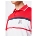 FILA Funkčné tričko 'Anton'  biela / ohnivo červená / námornícka modrá