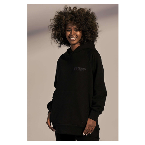 Black recycled hoodie from Halla MOTHER EARTH