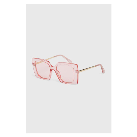 Slnečné okuliare Jeepers Peepers ružová farba
