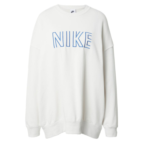 Nike Sportswear Mikina  svetlomodrá / biela