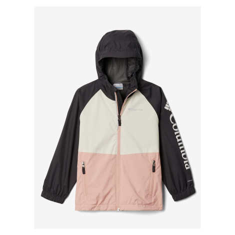 Black-Pink Kids Lightweight Waterproof Jacket Columbia Dalby Springs - Unisex