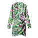 MANGO Košeľové šaty 'Sandy'  svetlomodrá / zelená / ružová / ružová