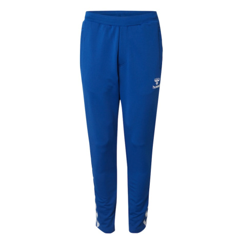 Hummel Športové nohavice 'Nathan 2.0'  námornícka modrá / biela