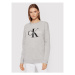 Calvin Klein Jeans Mikina Core Monogram Logo J20J207877 Sivá Relaxed Fit