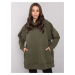 Khaki mikina oversize strihu Selita -RV-BL-7369.67-khaki