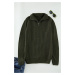 Trendyol Green Casual Regular Half Turtleneck Hair Knit Sweater