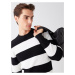 LC Waikiki Crew Neck Long Sleeve Striped Men's Knitwear Sweater