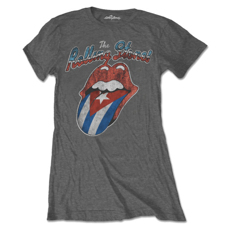 The Rolling Stones tričko Rocks Off Cuba Šedá