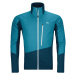 Ortovox Westalpen Swisswool Hybrid M Outdoorová bunda Mountain Blue 2XL