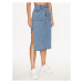 Levi's® Džínsová sukňa Reversible Slit A6082-0000 Modrá Relaxed Fit