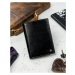 Klasická pánska peňaženka z prírodnej kože s priestorom na registračný certifikát, RFID - Rovick