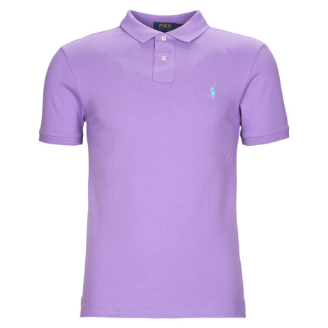 Polo Ralph Lauren  POLO AJUSTE SLIM FIT EN COTON BASIC MESH  Polokošele s krátkym rukávom Fialov