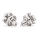 Tory Burch Náušnice Logo Stud Earring 11165504 Strieborná