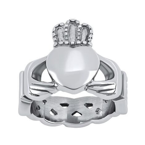 Silvego Prsteň Claddagh z chirurgickej ocele - AKCIA SSK35