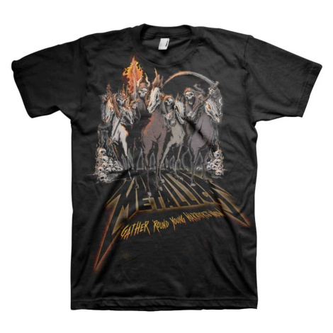 Metallica tričko 40th Anniversary Horsemen Čierna
