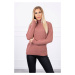 Turtleneck sweater dark pink