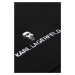 Šál Karl Lagerfeld K/Ikonik 2.0 Knit Scarf Black