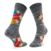 Happy Socks Ponožky Vysoké Unisex SHO01-9700 Sivá