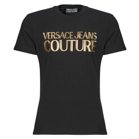 Versace Jeans Couture  76GAHT00  Tričká s krátkym rukávom Čierna