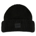 Knitted wool hat black