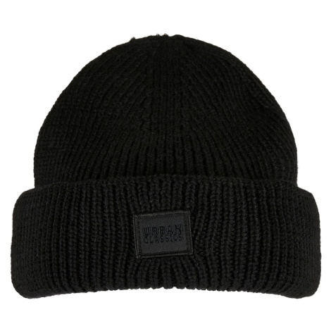 Knitted wool hat black Urban Classics