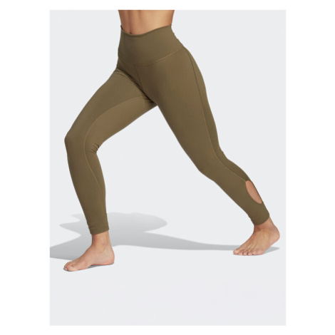 Adidas Legíny Yoga Studio Wrapped 7/8 Leggings IB4595 Zelená