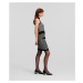 Sukňa Karl Lagerfeld Boucle Knit Skirt Čierna