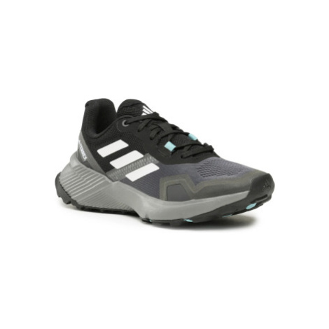 Pánska bežecká trailová obuv ADIDAS Terrex Soulstride core black crystal white grey four