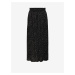 Čierna dámska bodkovaná maxi sukňa ONLY