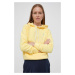 Mikina Polo Ralph Lauren dámska,žltá farba,s kapucňou,jednofarebná,211891558