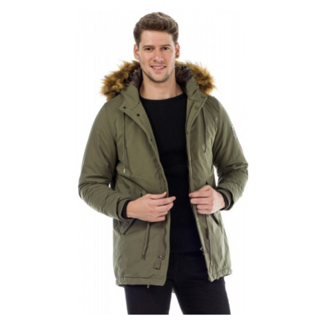 Pánska bunda CIPO & BAXX CM150 KHAKI Farba: Zelená, Konfekčná