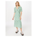 Dorothy Perkins Šaty  zelená / biela