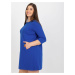 Kobaltově modré minišaty plus size s kapsami od Dalenne L /