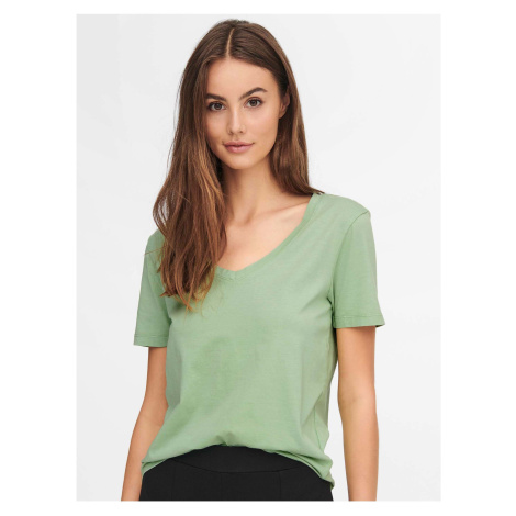 Light green basic T-shirt JDY Farock - Women