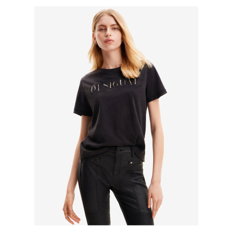 Čierne dámske tričko Desigual Dublin