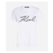 Tričko Karl Lagerfeld Boucle Karl Signature T-Shirt White