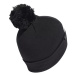 Dámska zimná čiapka ADIDAS POMPOM BEANIE BLACK WHITE