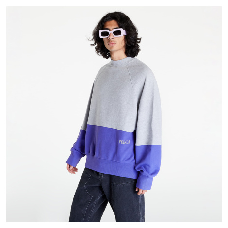 Mikina PREACH Shifted Reality Split Crewneck GOTS Purple/ Grey Melange